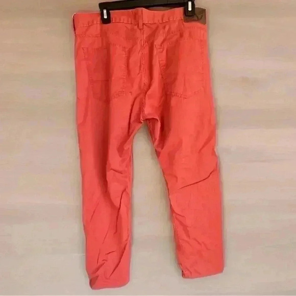 DOCKERS - Harvest Red Jean-cut Stretch Chino Flat-Front Pants, Fits Mens 34X30 - Picture 2 of 15